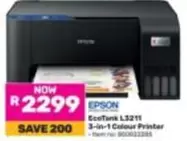 Epson - EcoTank L3211 3-in-1 Colour Printer
