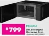 Hisense - 20 L Solo Digital Microwave Oven