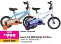 Hawk 2.0 BMX White OR Blue