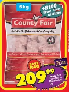 County Fair - Frozen Chicken Mixed Portions 5kg