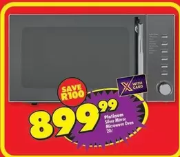 Platinum - Silver Mirror Microwave Oven