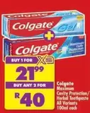 Colgate - Maximum Cavity Protection/Herbal Toothpaste