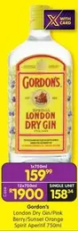 Gordon's - London Dry Gin/Pink Berry/Sunset Orange Spirit Aperitif 750ml