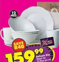 Delicate Rim Dinner Set