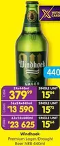 Windhoek - Premium Lager/Draught Beer NRB 440ml