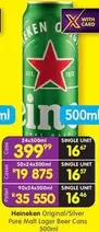 Heineken - Pure Malt Lager Beer Cans