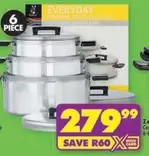 Everyday - 6 Piece Cookware Set