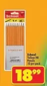 Yellow HB Pencils