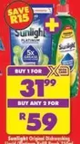 Sunlight - Original Dishwashing Liquid/Platinum Refill