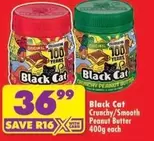 Black Cat - Crunchy/Smooth Peanut Butter