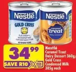 Nestlé - Gold Cross Condensed Milk & Caramel Treat Dairy Dessert