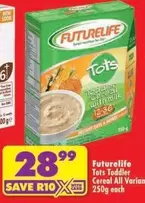 FutureLife - Tots Toddler Cereal with milk