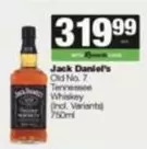 Jack Daniel's - Old No. 7 Tennessee Whiskey