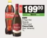 KWV - 3 Year Old Brandy and Coca-Cola