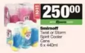 Smirnoff - Twist or Storm Spirit Cooler Cans