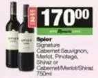Spier - Signature Cabernet Sauvignon, Merlot, Pinotage, Shiraz or Cabernet/Merlot/Shiraz