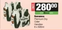 Savanna - Premium Dry Cider Handles