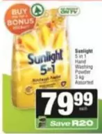 Sunlight - 5 in 1 Hand Washing Powder
