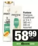 Pantene - Shampoo, Conditioner or 3 in 1