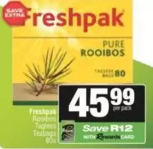 Freshpak - Pure Rooibos Tagless Teabags
