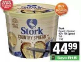 Stork - COUNTRY SPREAD 40% Fat Spread Tub