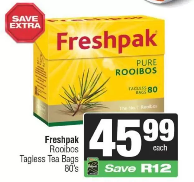 Freshpak - Rooibos Tagless Tea Bags