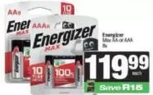 Energizer - Max AA or AAA