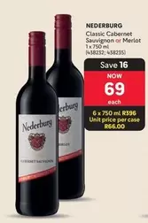 Nederburg - Classic Cabernet Sauvignon or Merlot (438232; 438235)