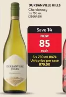 Durbanville Hills - Chardonnay 1 x 750 ml (2366429)