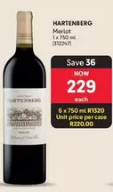 Hartenberg - Merlot 1 x 750 ml (312247)
