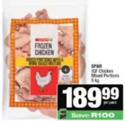 Spar - FROZEN CHICKEN MIXED PORTIONS WITH A BONE-IN BONELESS MIXTURE