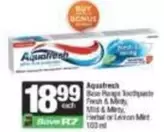 Aquafresh - Base Range Toothpaste