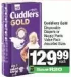 Cuddlers - Disposable Diapers or Nappy Pants Value Pack
