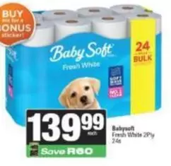 Baby Soft - Fresh White 2Ply