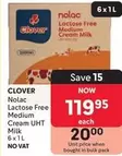 Clover - Nolac Lactose Free Medium Cream UHT Milk