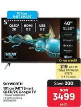 Skyworth - Smart QLED/2K Google TV 40Q5600K