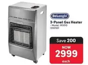 Delonghi - 3-Panel Gas Heater (IR3010)