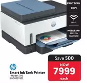HP - Smart Ink Tank Printer - Model: 795 (850025765)