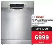 Bosch - 13-Place Dishwasher SMS45NI00Z