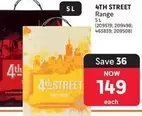 4th Street - Range (209519; 209498; 463839; 209508)