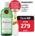 Tanqueray - London Dry Gin 1 x 750 ml (107016)