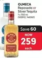 Olmeca - Reposado or Silver Tequila (100912; 145067)