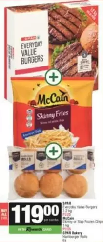 Everyday - Value Burgers, Skinny Fries, Hamburger Rolls