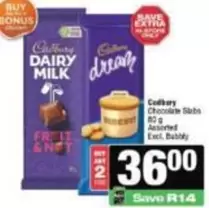 Cadbury - Chocolate Slabs
