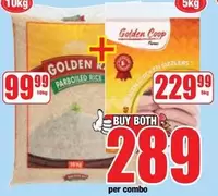 PARBOILED RICE + CHICKEN DIZZLERS