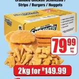 Supreme - Crumbed Chicken Schnitzels / Strips / Burgers / Nuggets