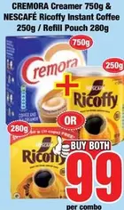 Ricoffy - Creamer 750g & Instant Coffee 250g / Refill Pouch 280g