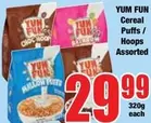 Cereal Puffs / Hoops