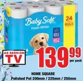 Baby Soft - Fresh White Toilet Paper