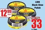 Lion - Black Shoe Polish